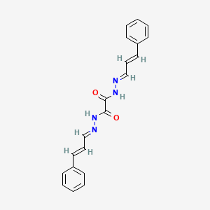 molecular formula C20H18N4O2 B1656951 N,N'-bis[(E)-[(E)-3-phenylprop-2-enylidene]amino]oxamide CAS No. 5485-18-7