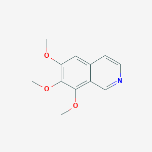 molecular formula C12H13NO3 B1656960 6,7,8-三甲氧基异喹啉 CAS No. 54879-45-7