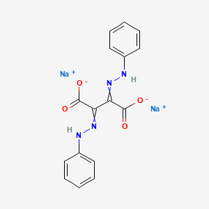 Butanedioic acid, 2,3-bis(2-phenylhydrazinylidene)-, sodium salt (1:2)