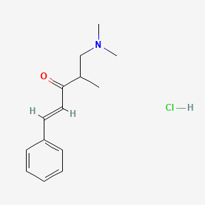 molecular formula C14H20ClNO B1656977 5-(Dimethylamino)-4-methyl-1-phenyl-1-penten-3-one hydrochloride CAS No. 54951-56-3