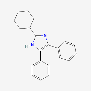 molecular formula C21H22N2 B1656990 2-cyclohexyl-4,5-diphenyl-1H-imidazole CAS No. 55041-14-0