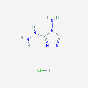 3-hydrazinyl-4H-1,2,4-triazol-4-amine hydrochloride