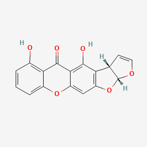 molecular formula C17H10O6 B1657028 Sterigmatin CAS No. 55256-49-0