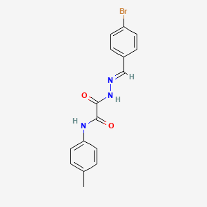 2-[(2E)-2-(4-bromobenzylidene)hydrazinyl]-N-(4-methylphenyl)-2-oxoacetamide