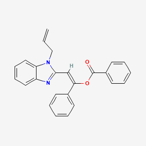 [(E)-1-phenyl-2-(1-prop-2-enylbenzimidazol-2-yl)ethenyl] benzoate