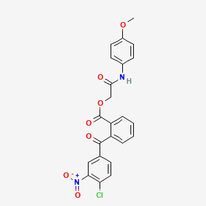 [(4-Methoxyphenyl)carbamoyl]methyl 2-(4-chloro-3-nitrobenzoyl)benzoate