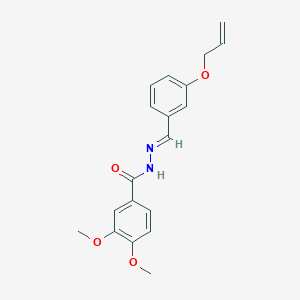 3,4-dimethoxy-N-[(E)-(3-prop-2-enoxyphenyl)methylideneamino]benzamide