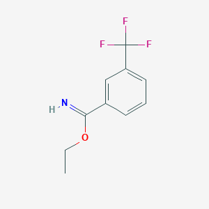 Benzenecarboximidic acid, 3-(trifluoromethyl)-, ethyl ester
