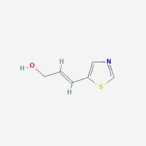 molecular formula C6H7NOS B165707 2-Propen-1-ol, 3-(5-thiazolyl)- CAS No. 138139-23-8