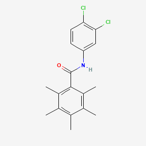 N-(3,4-dichlorophenyl)-2,3,4,5,6-pentamethylbenzamide