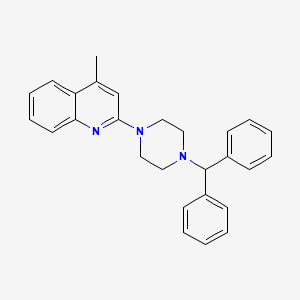 2-(4-Benzhydrylpiperazin-1-yl)-4-methylquinoline
