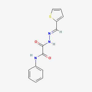 N-phenyl-N'-[(E)-thiophen-2-ylmethylideneamino]oxamide
