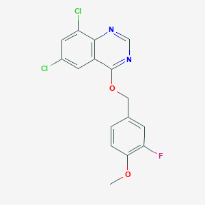 6,8-Dichloro-4-[(3-fluoro-4-methoxyphenyl)methoxy]quinazoline