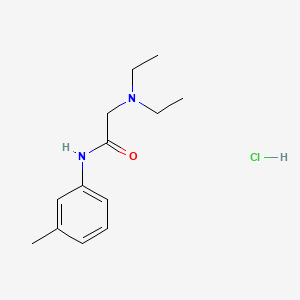 Acetamide, 2-(diethylamino)-N-(3-methylphenyl)-, monohydrochloride