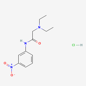 Acetamide, 2-(diethylamino)-N-(3-nitrophenyl)-, monohydrochloride