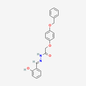 2-(4-(Benzyloxy)phenoxy)-N'-(2-hydroxybenzylidene)acetohydrazide