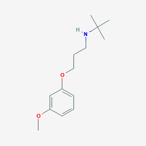 N-[3-(3-methoxyphenoxy)propyl]-2-methylpropan-2-amine