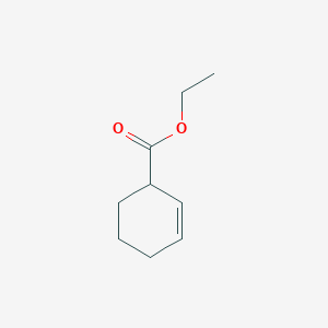 molecular formula C9H14O2 B1657123 Ethyl cyclohex-2-ene-1-carboxylate CAS No. 55510-68-4
