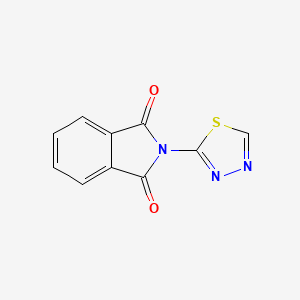 molecular formula C10H5N3O2S B1657143 2-(1,3,4-Thiadiazol-2-yl)isoindole-1,3-dione CAS No. 55553-39-4