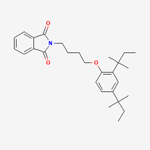 molecular formula C28H37NO3 B1657165 2-[4-[2,4-Bis(2-methylbutan-2-yl)phenoxy]butyl]isoindole-1,3-dione CAS No. 5562-24-3