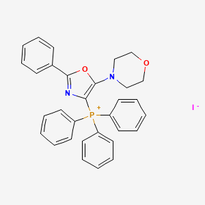 (5-Morpholino-2-phenyloxazol-4-yl)triphenylphosphonium iodide