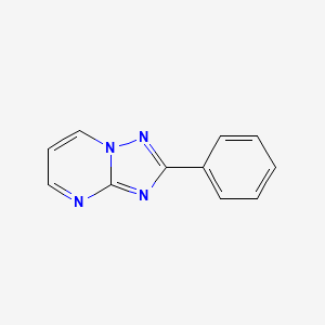 molecular formula C11H8N4 B1657176 2-苯基-[1,2,4]三唑并[1,5-a]嘧啶 CAS No. 55643-77-1
