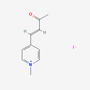 molecular formula C10H12INO B1657185 (E)-1-methyl-4-(3-oxobut-1-en-1-yl)pyridin-1-ium iodide CAS No. 5567-40-8