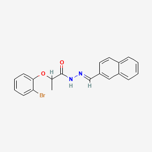 2-(2-bromophenoxy)-N-[(E)-naphthalen-2-ylmethylideneamino]propanamide