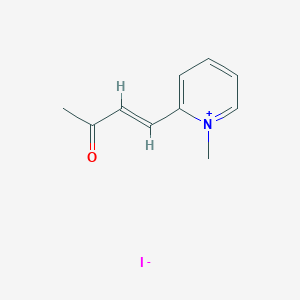 molecular formula C10H12INO B1657197 4-(1-Methylpyridinium-2-yl)but-3-en-2-one iodide CAS No. 5570-97-8