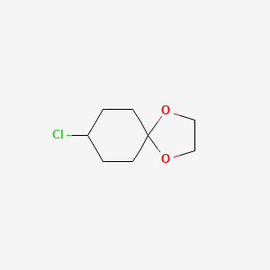 molecular formula C8H13ClO2 B1657209 8-氯-1,4-二氧杂螺[4.5]癸烷 CAS No. 55724-03-3