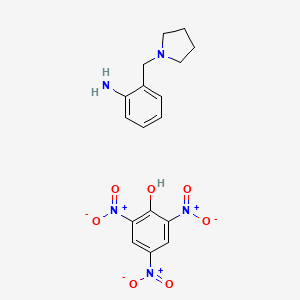 molecular formula C17H19N5O7 B1657210 2-(Pyrrolidin-1-ylmethyl)aniline;2,4,6-trinitrophenol CAS No. 55727-60-1