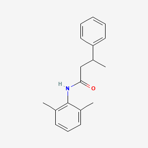 molecular formula C18H21NO B1657242 N-(2,6-Dimethylphenyl)-3-phenyl-butanamide CAS No. 5584-50-9