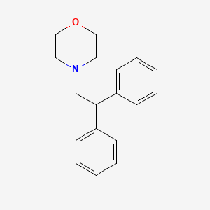 molecular formula C18H21NO B1657246 4-(2,2-Diphenylethyl)morpholine CAS No. 5586-79-8