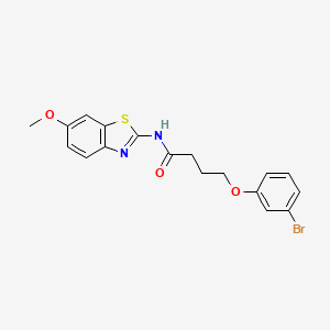 4-(3-bromophenoxy)-N-(6-methoxy-1,3-benzothiazol-2-yl)butanamide