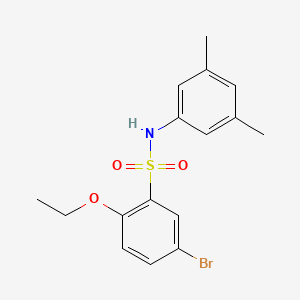 molecular formula C16H18BrNO3S B1657256 5-bromo-N-(3,5-dimethylphenyl)-2-ethoxybenzenesulfonamide CAS No. 5589-81-1