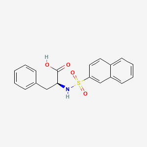 molecular formula C19H17NO4S B1657264 (2S)-2-[(2-naphthylsulfonyl)amino]-3-phenylpropanoic acid CAS No. 55953-52-1