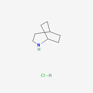 molecular formula C8H16ClN B1657265 2-Azabicyclo[3.2.2]nonane hydrochloride CAS No. 5597-38-6