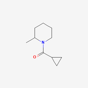 molecular formula C10H17NO B1657272 1-(Cyclopropylcarbonyl)-2-methyl-piperidine CAS No. 560089-70-5