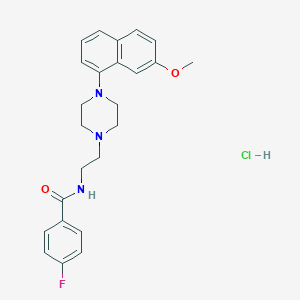 molecular formula C24H27ClFN3O2 B165730 S 14506 hydrochloride CAS No. 135721-98-1