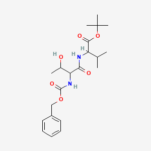 molecular formula C21H32N2O6 B1657304 Tert-butyl 2-[[3-hydroxy-2-(phenylmethoxycarbonylamino)butanoyl]amino]-3-methylbutanoate CAS No. 5616-77-3