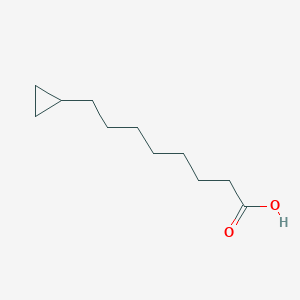 molecular formula C11H20O2 B1657308 Cyclopropaneoctanoic acid CAS No. 5617-99-2