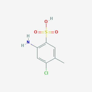 molecular formula C7H8ClNO3S B165736 2-Amino-4-chloro-5-methylbenzenesulfonic acid CAS No. 88-51-7