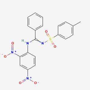 N-(2,4-dinitrophenyl)-N'-(4-methylphenyl)sulfonylbenzenecarboximidamide