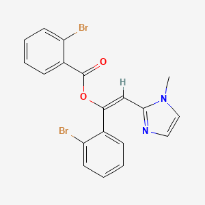 [(E)-1-(2-bromophenyl)-2-(1-methylimidazol-2-yl)ethenyl] 2-bromobenzoate