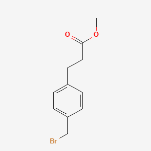 molecular formula C11H13BrO2 B1657405 Methyl 3-[4-(bromomethyl)phenyl]propanoate CAS No. 56607-18-2