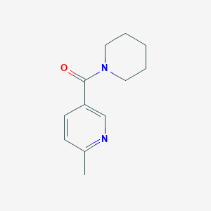molecular formula C12H16N2O B1657416 1-(6-Methyl-nicotinoyl)-piperidine CAS No. 56622-62-9