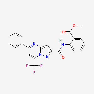 Methyl 2-[[5-phenyl-7-(trifluoromethyl)pyrazolo[1,5-a]pyrimidine-2-carbonyl]amino]benzoate