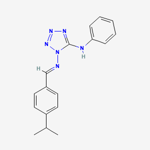 N~1~-(4-isopropylbenzylidene)-N~5~-phenyl-1H-tetrazole-1,5-diamine