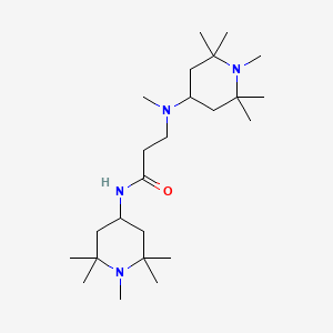 molecular formula C24H48N4O B1657470 3-[methyl-(1,2,2,6,6-pentamethylpiperidin-4-yl)amino]-N-(1,2,2,6,6-pentamethylpiperidin-4-yl)propanamide CAS No. 5676-07-3