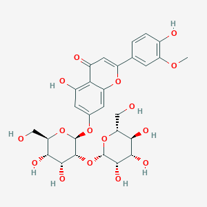 molecular formula C28H32O16 B165748 Chrysoeriol-7-O-(2''-O-mannopyranosyl)allopyranoside CAS No. 137809-96-2